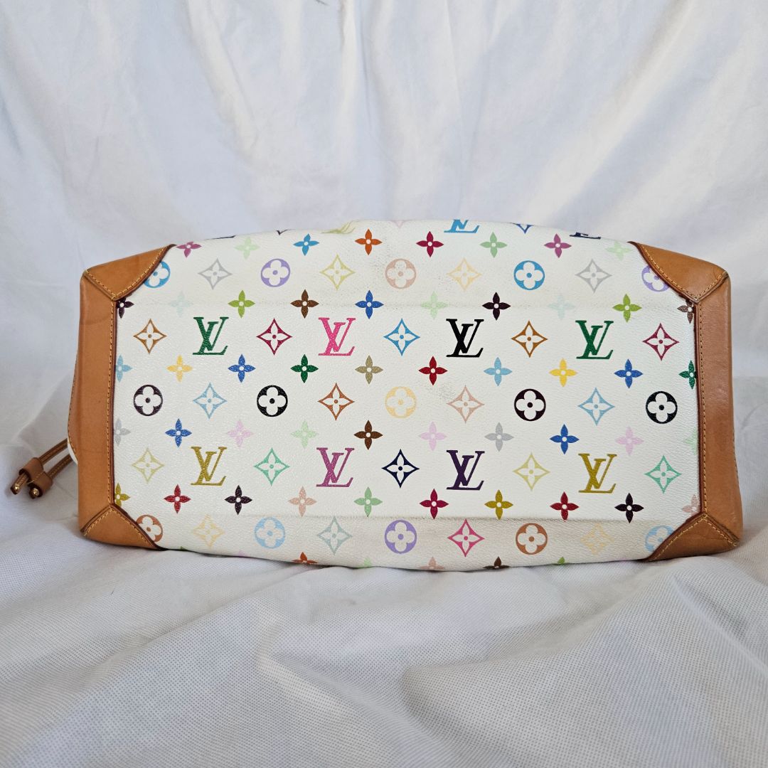 Louis Vuitton White Multicolor Monogram Canvas Ursula Bag