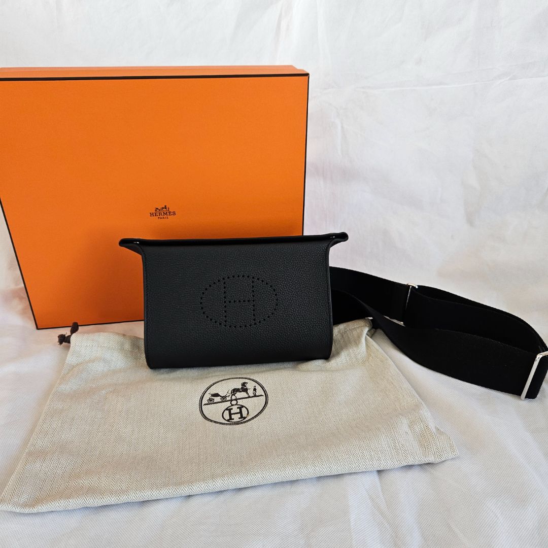 Hermès Videpoches Noir Togo Leather