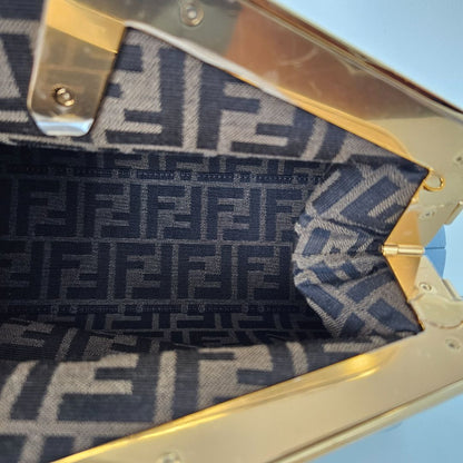 Fendi Blue Fendi First Clutch Bag