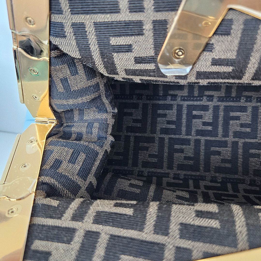 Fendi Blue Fendi First Clutch Bag