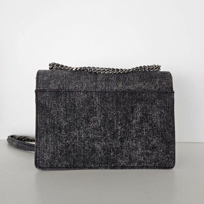 Saint Laurent Grey Denim Sunset Bag