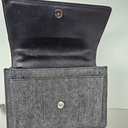 Saint Laurent Grey Denim Sunset Bag