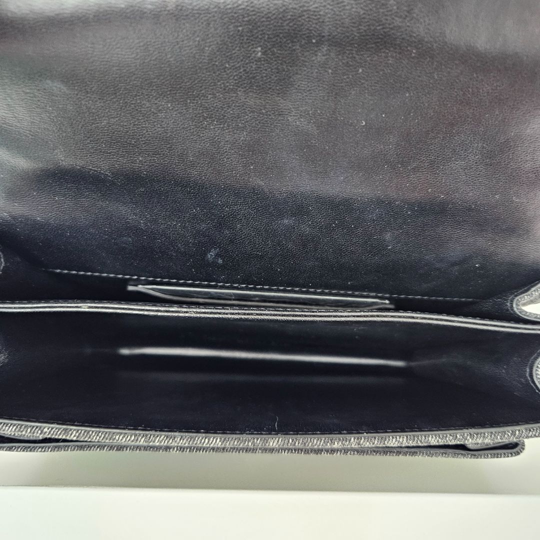 Saint Laurent Grey Denim Sunset Bag