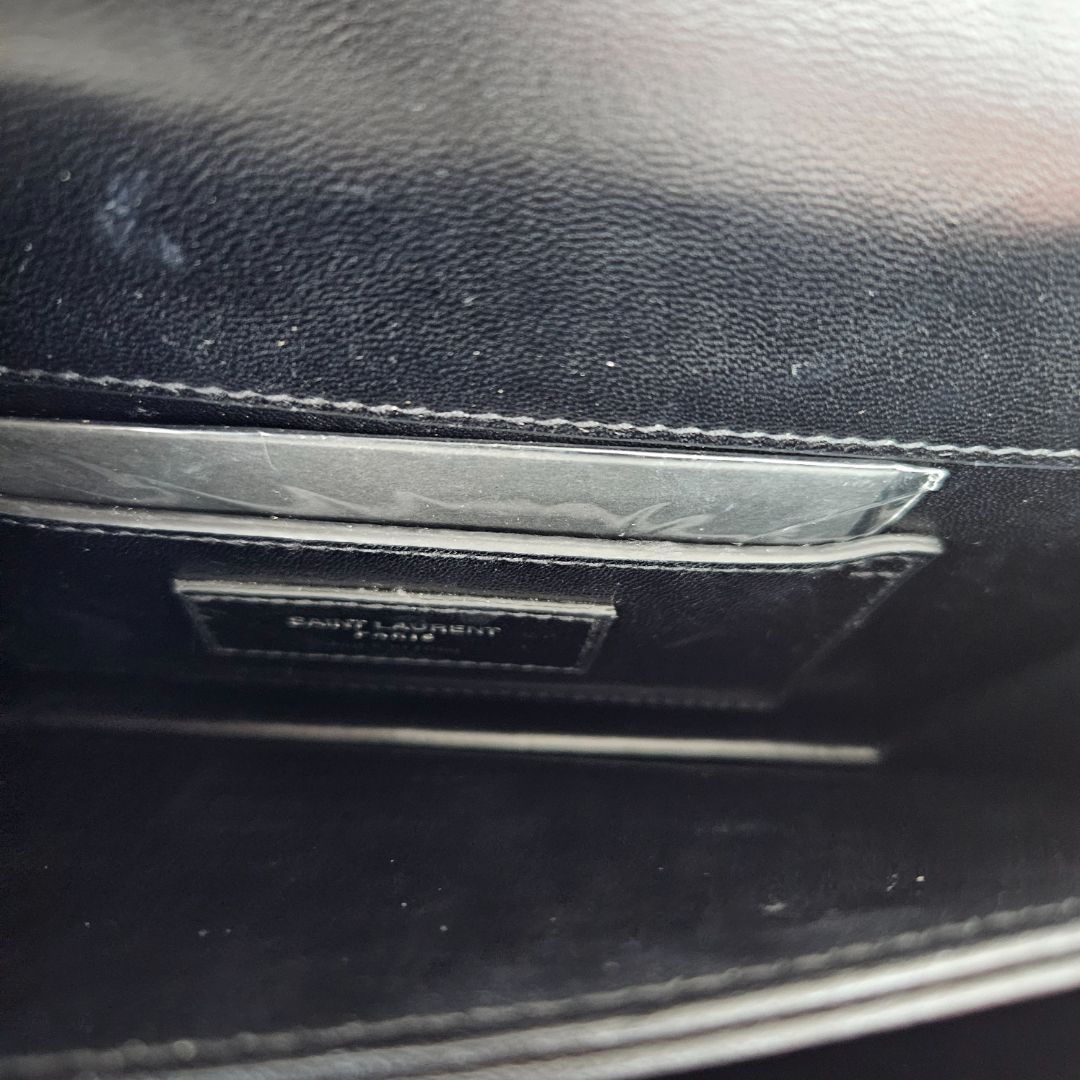 Saint Laurent Grey Denim Sunset Bag