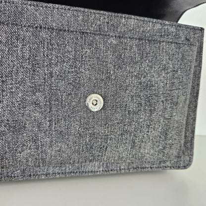 Saint Laurent Grey Denim Sunset Bag