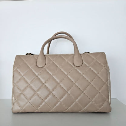 Chanel Lambskin Portobello Tote Beige Bag