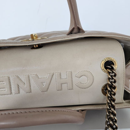 Chanel Lambskin Portobello Tote Beige Bag