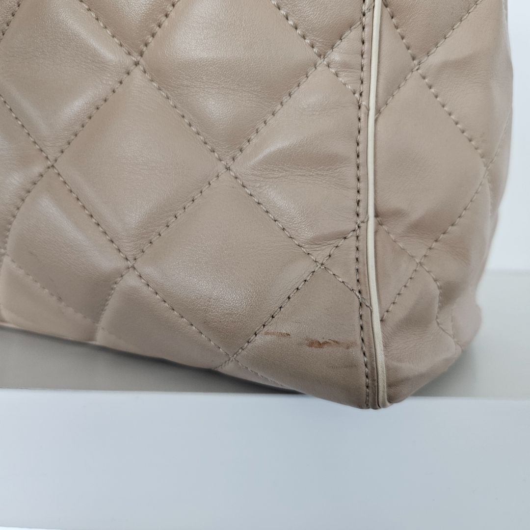 Chanel Lambskin Portobello Tote Beige Bag