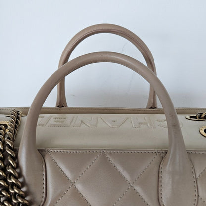 Chanel Lambskin Portobello Tote Beige Bag