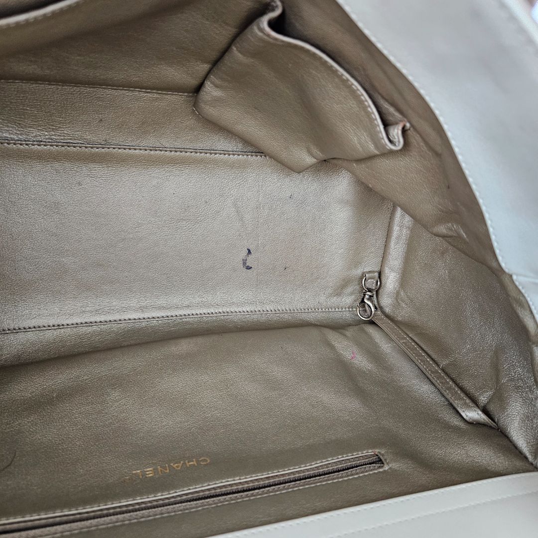 Chanel Lambskin Portobello Tote Beige Bag