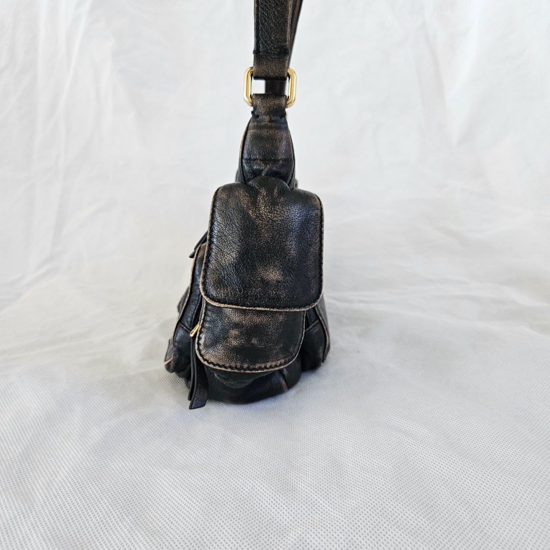 Miu Miu Brown Leather Pocket handbag