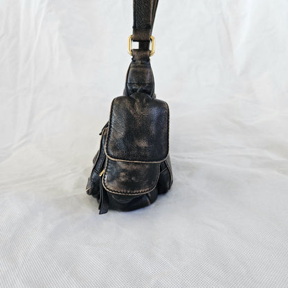 Miu Miu Brown Leather Pocket handbag