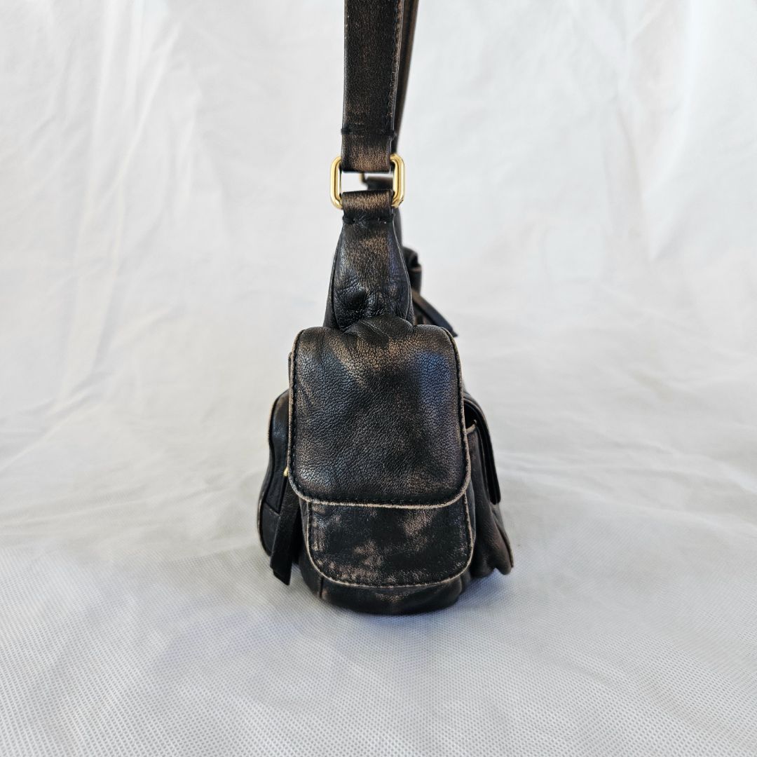 Miu Miu Brown Leather Pocket handbag