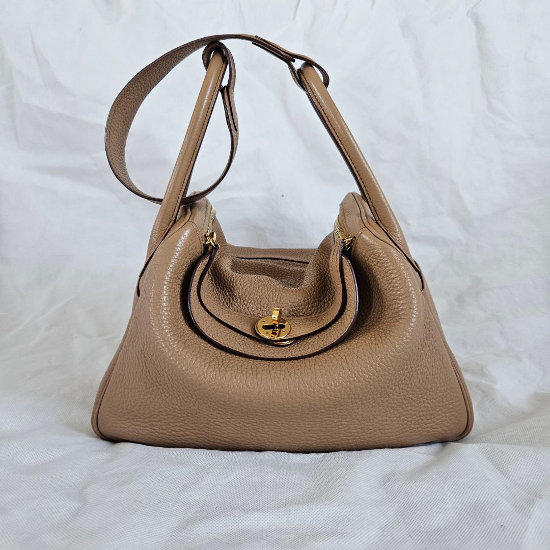 Hermès Chai Lindy 30 Togo Leather Bag