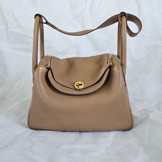 Hermès Chai Lindy 30 Togo Leather Bag