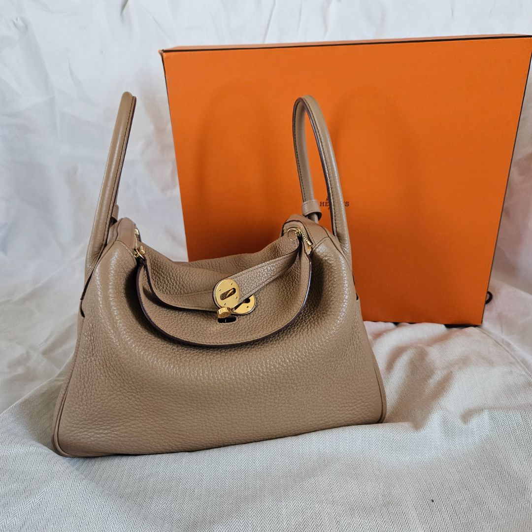 Hermès Chai Lindy 30 Togo Leather Bag