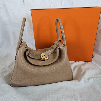 Hermès Chai Lindy 30 Togo Leather Bag