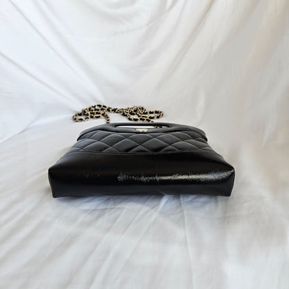 Chanel quilted Black Mini 31 Aged Skin Leather Bag