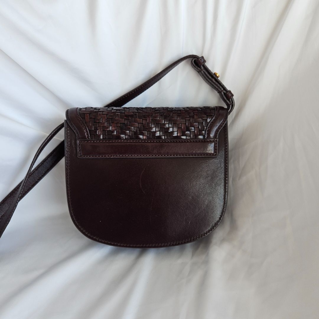 Saint Laurent Small Woven Leather Kaia crossbody bag