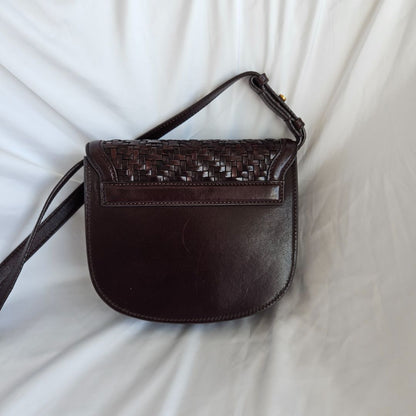 Saint Laurent Small Woven Leather Kaia crossbody bag