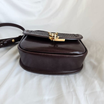 Saint Laurent Small Woven Leather Kaia crossbody bag