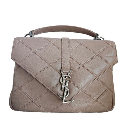 Saint Laurent College Matelasse Diamond Quilted Bag