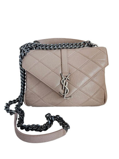 Saint Laurent College Matelasse Diamond Quilted Bag