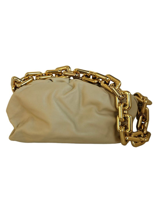 Bottega Veneta Beige The Chain Pouch Leather Bag