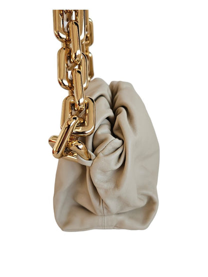 Bottega Veneta Beige The Chain Pouch Leather Bag