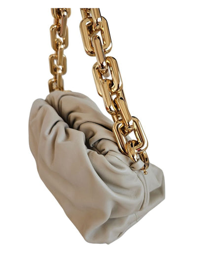 Bottega Veneta Beige The Chain Pouch Leather Bag