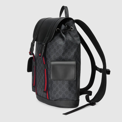 GUCCI GG BLACK BACKPACK