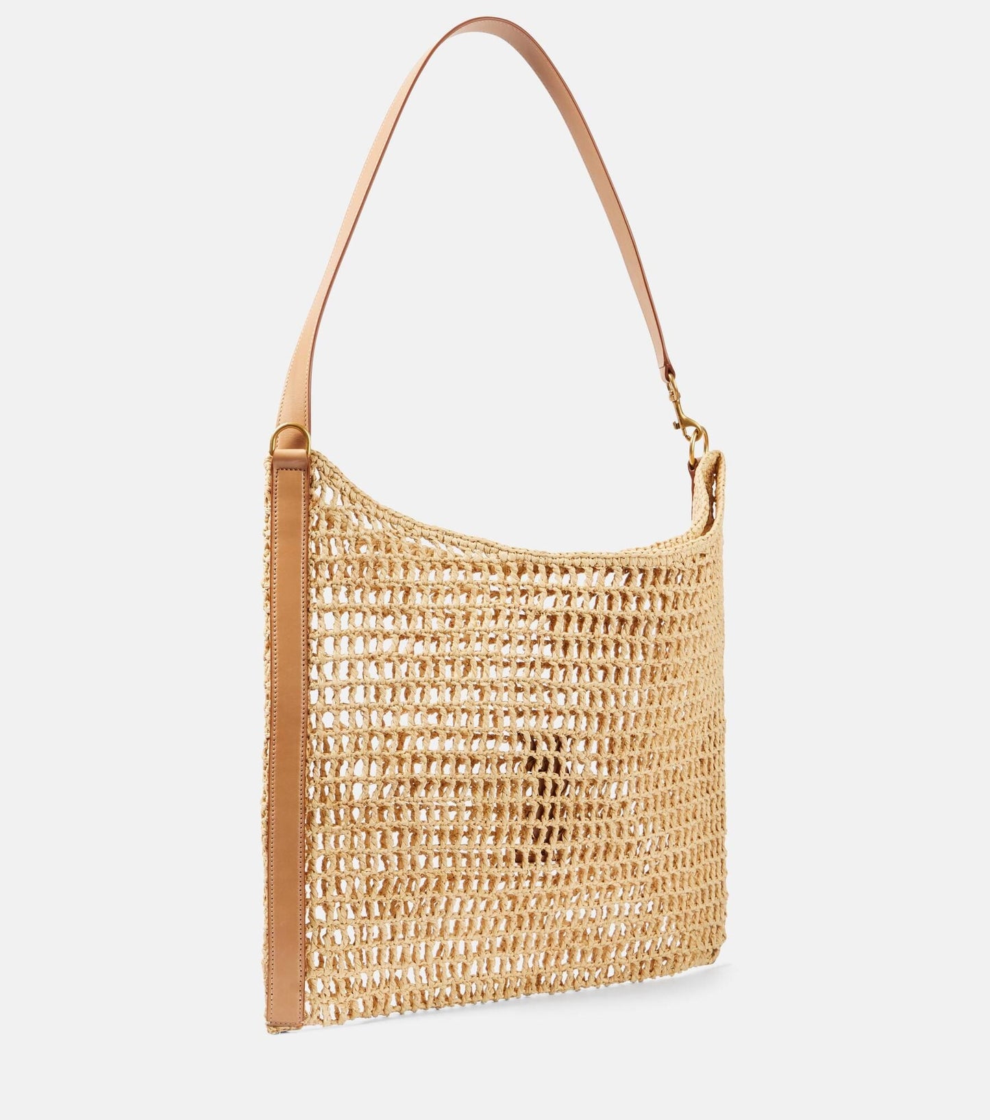 SAINT LAURENT Oxalis crochet raffia shoulder bag