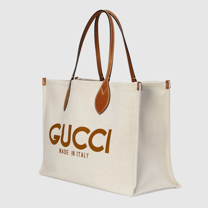 GUCCI Large tote bag with Gucci print