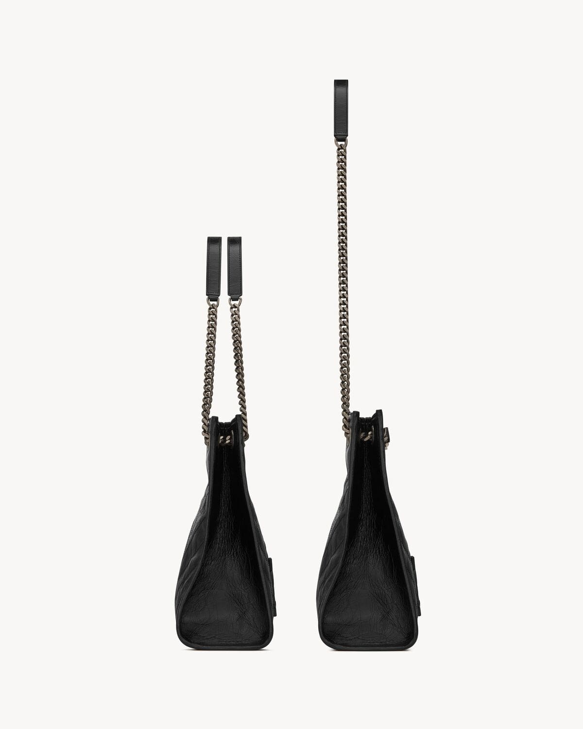 SAINT LAURENT NIKI SHOPPING IN VINTAGE LEATHER