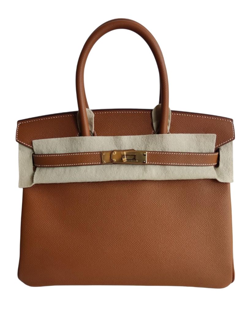 Hermes Birkin 30 Gold Epsom Leather GHW Bag