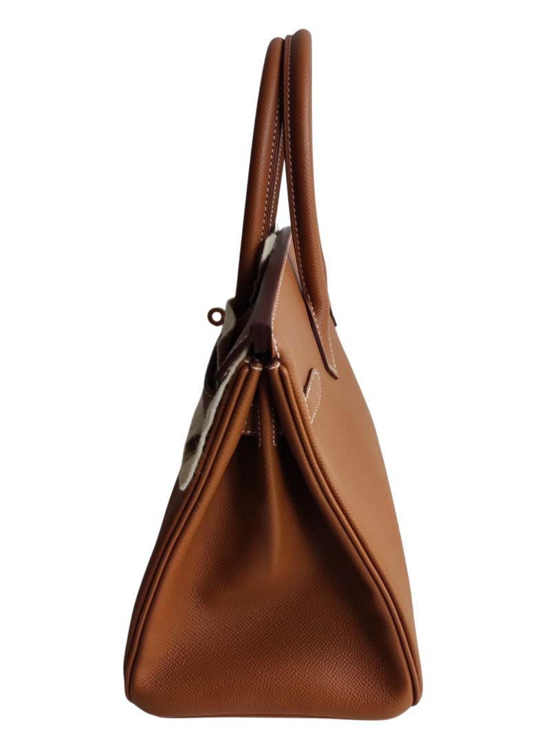 Hermes Birkin 30 Gold Epsom Leather GHW Bag