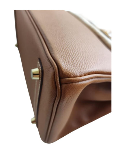 Hermes Birkin 30 Gold Epsom Leather GHW Bag