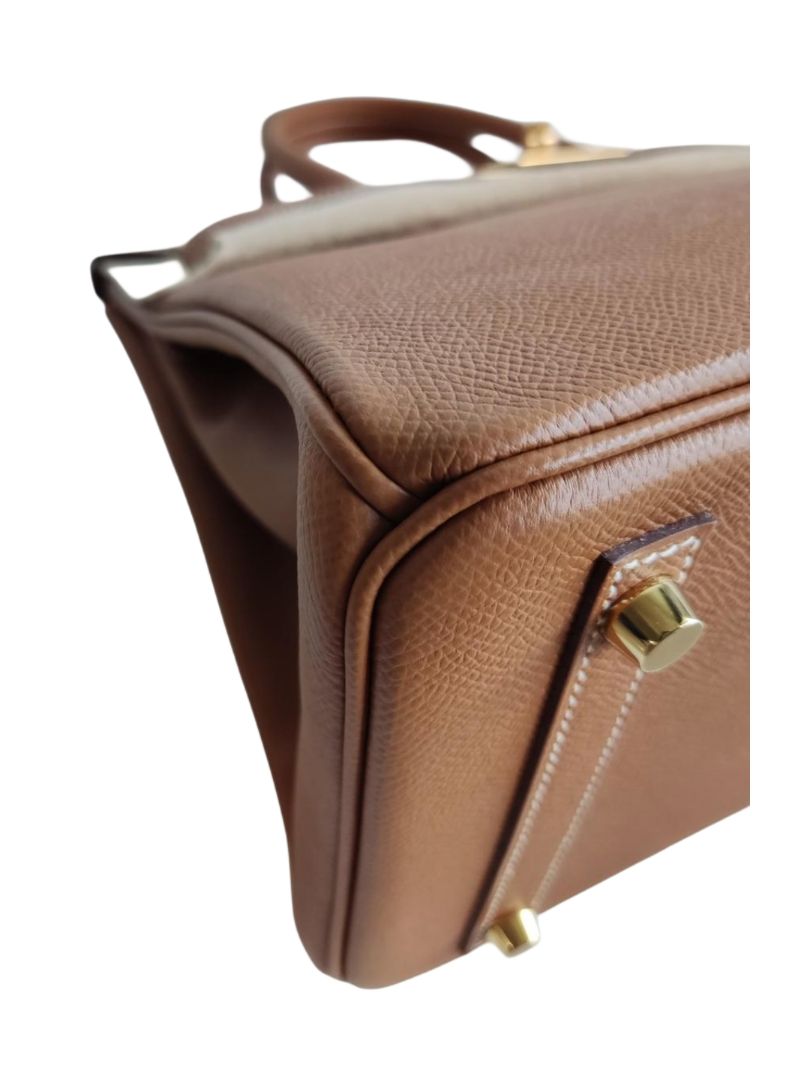 Hermes Birkin 30 Gold Epsom Leather GHW Bag