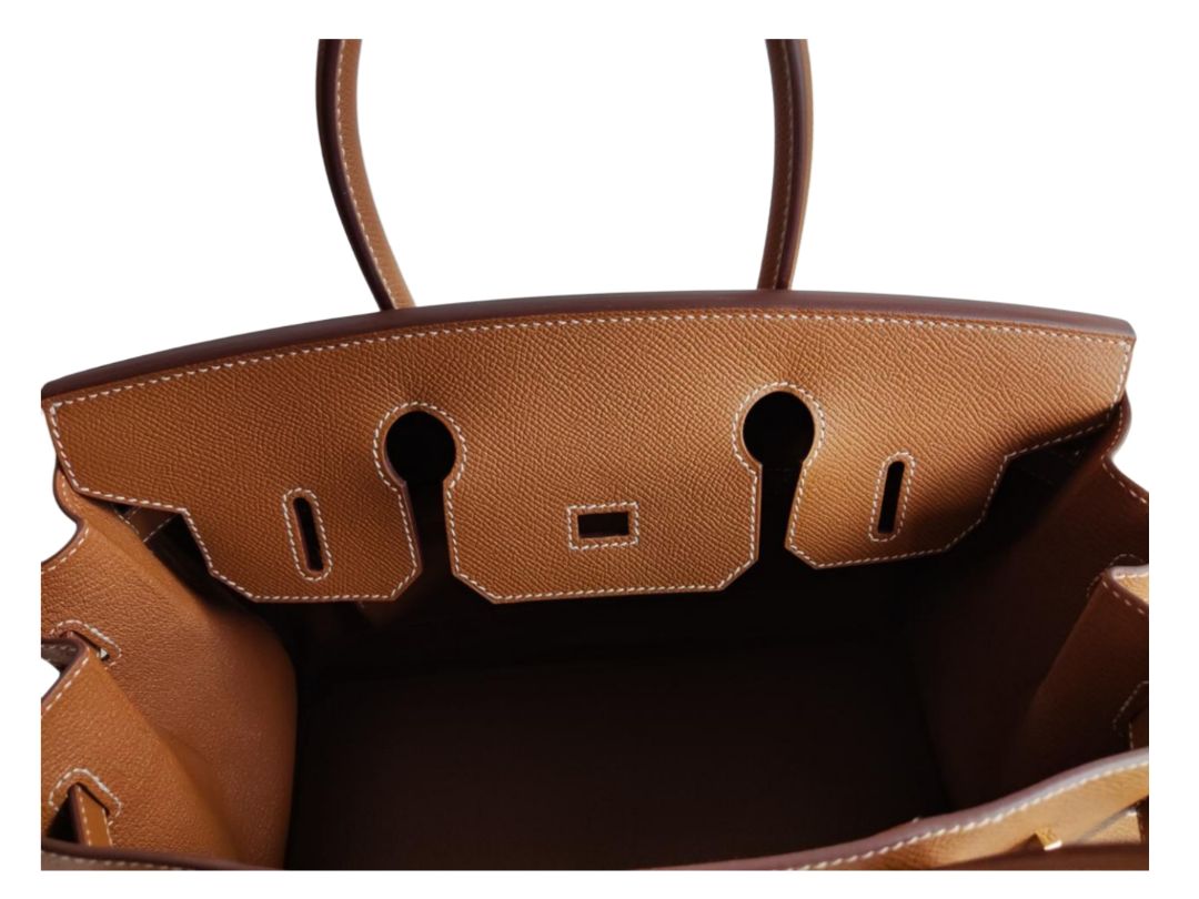 Hermes Birkin 30 Gold Epsom Leather GHW Bag