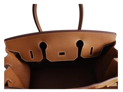 Hermes Birkin 30 Gold Epsom Leather GHW Bag