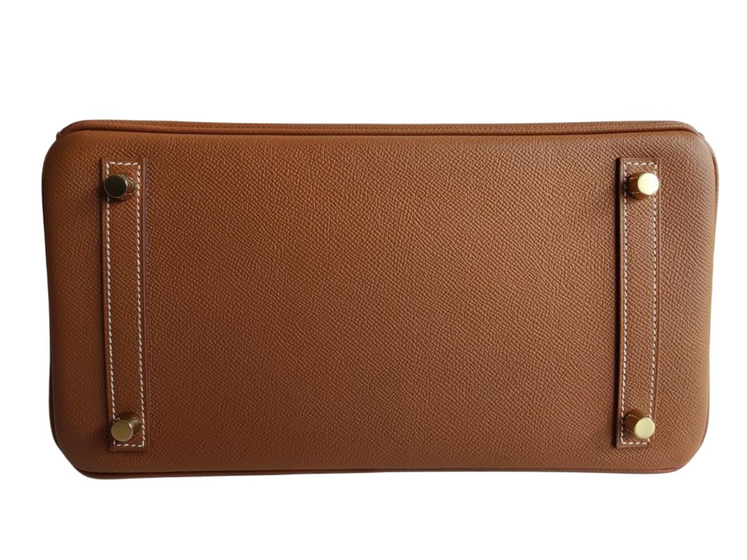 Hermes Birkin 30 Gold Epsom Leather GHW Bag