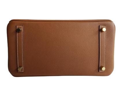 Hermes Birkin 30 Gold Epsom Leather GHW Bag