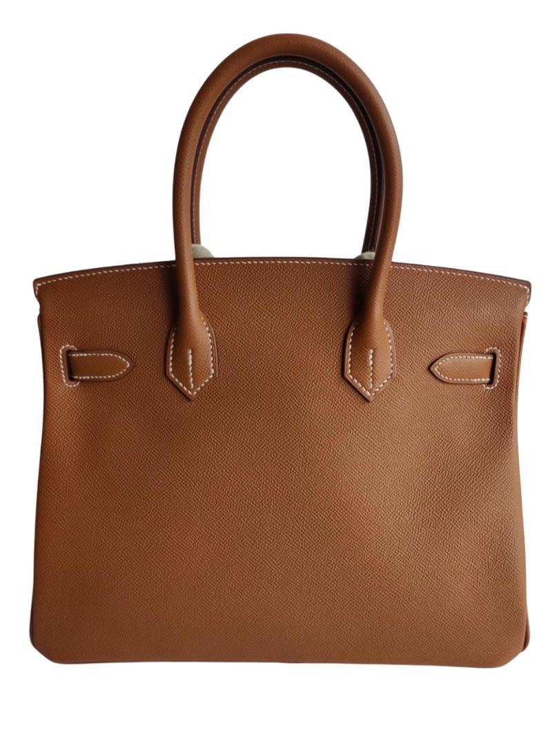 Hermes Birkin 30 Gold Epsom Leather GHW Bag