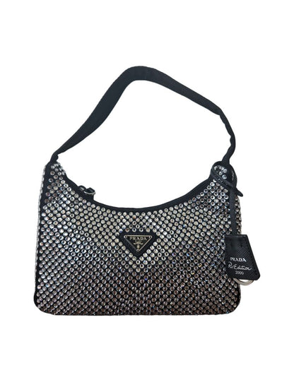 Prada Black Crystal Embellished Re-Edition Bag