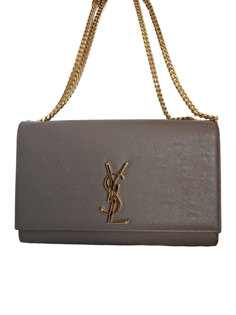 Saint Laurent Kate Medium in Grain De Poudre Embossed Leather