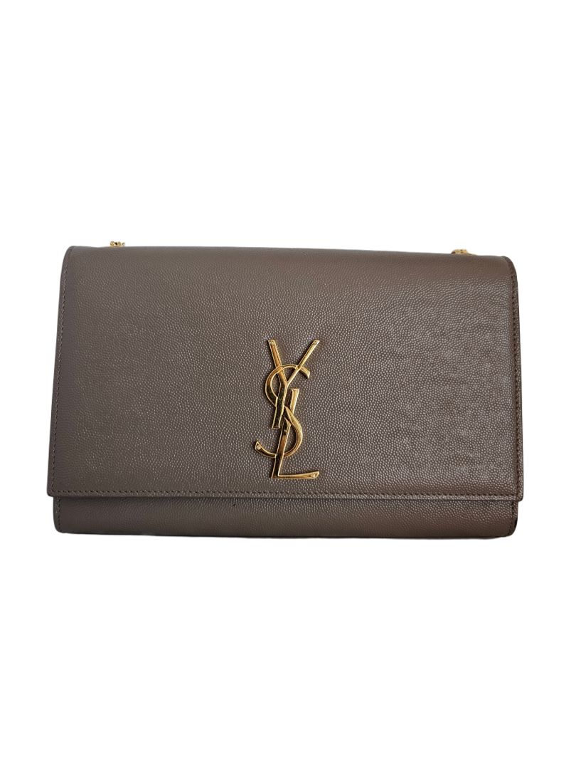 Saint Laurent Kate Medium in Grain De Poudre Embossed Leather