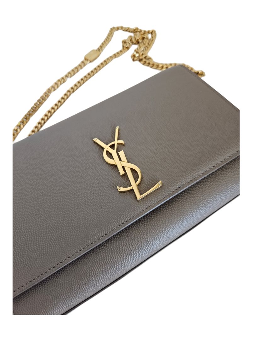 Saint Laurent Kate Medium in Grain De Poudre Embossed Leather