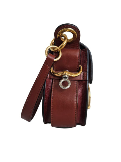 Chloe Tess Tricolor Lizard Skin Leather Shoulder  Bag