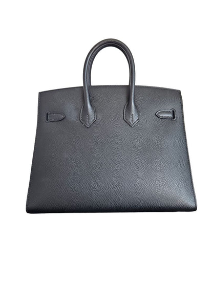 Hermès Black Epsom Sillier Leather Birkin 25 Bag GHW