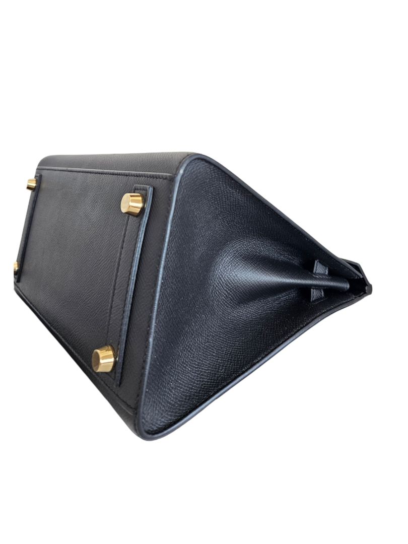 Hermès Black Epsom Sillier Leather Birkin 25 Bag GHW